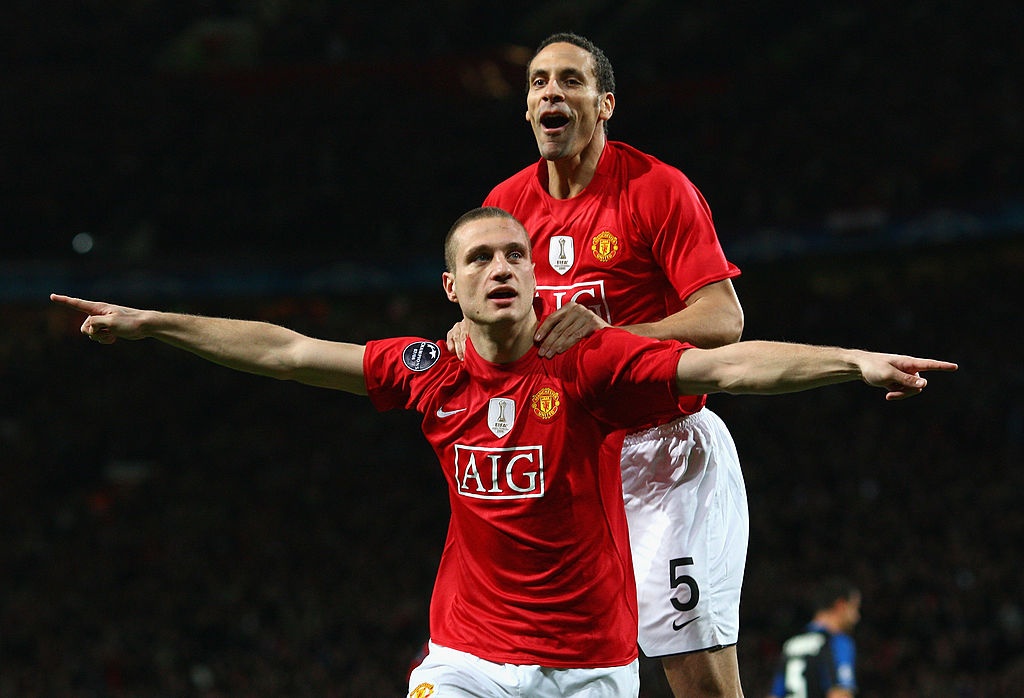 Bộ đôi trung vệ nổi tiếng Rio Ferdinand và Nemanja Vidic